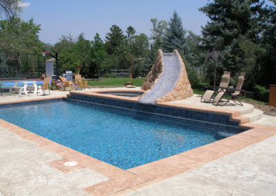 Custom Slide Pool & Spa Combo - Littleton, Colorado