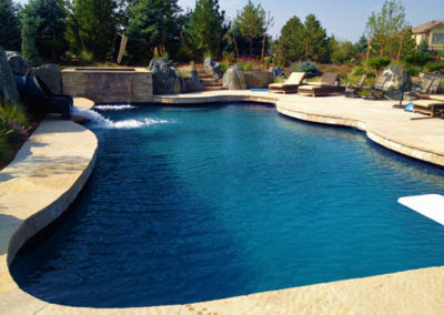 Custom Swimming Pool With Custom Spa