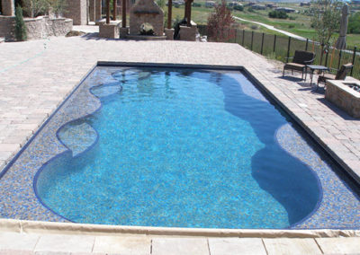 Pool in a Pool - All Tile With Autocover and Pavers