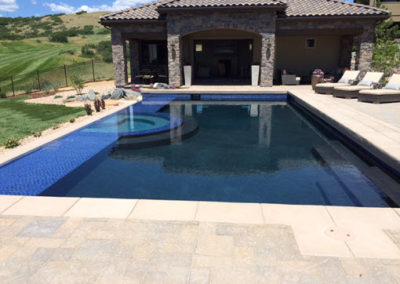 Vanishing Edge All-Tile Pool and Spa - Pradera - Parker, CO