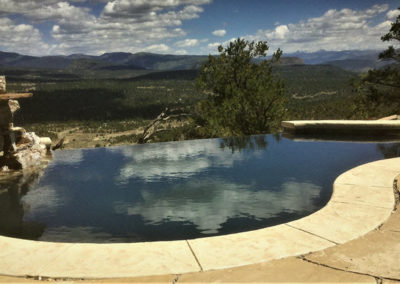 Vanishing Edge Black Plaster Swimming Pool - Durango, CO