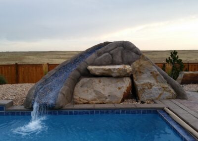 Custom Tile Rock Framed Slide - Wiggins, CO